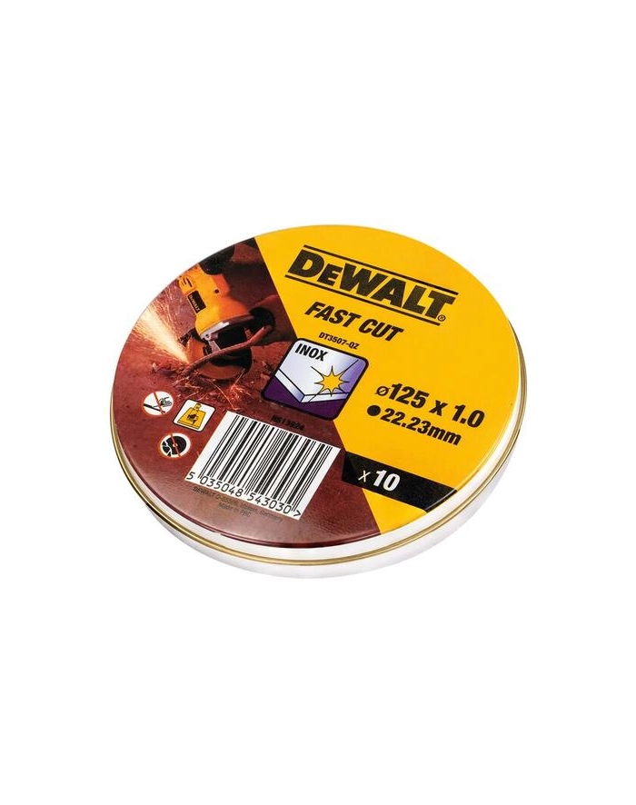 dewalt tardo stali nierdzinox 125x1mm,pusz[10szt] główny