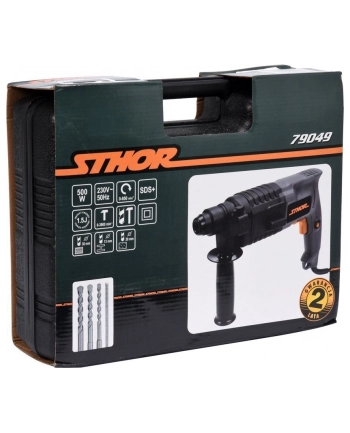 STHOR MŁOTOWIERTARKA SDS PLUS 500W 2 FUNKCJE