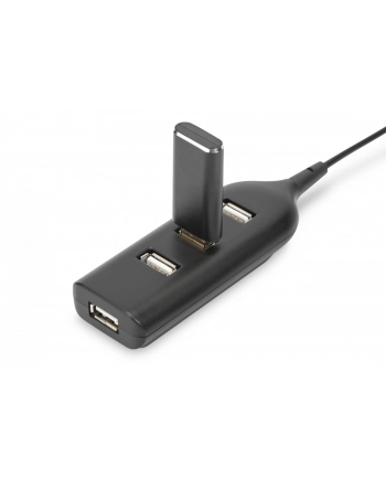 digitus Hub/Koncentrator 4-portowy USB 20 HighSpeed pasywny czarny