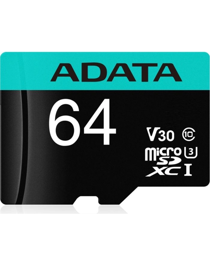MEMORY MICRO SDXC 64GB W/ADAP/AUSDX64GUI3V30SA2-RA1 ADATA główny