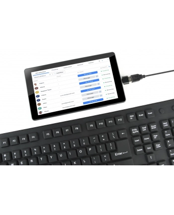 KLAWIATURA FLEXIBLE USB/PS2 ENG BLACK KB-109F-B GEMBIRD