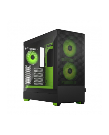 fractal design Projektowanie fraktalne | Pop Air RGB | Szyba boczna | Green Core TG Przezroczysty odcień | ATX, mATX, Mini ITX | Zasilacz w zestawie Nie | Format ATX