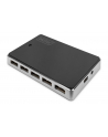 digitus HUB 10-portowy USB 20 HighSpeedaktywny, czarno-srebrny - nr 1