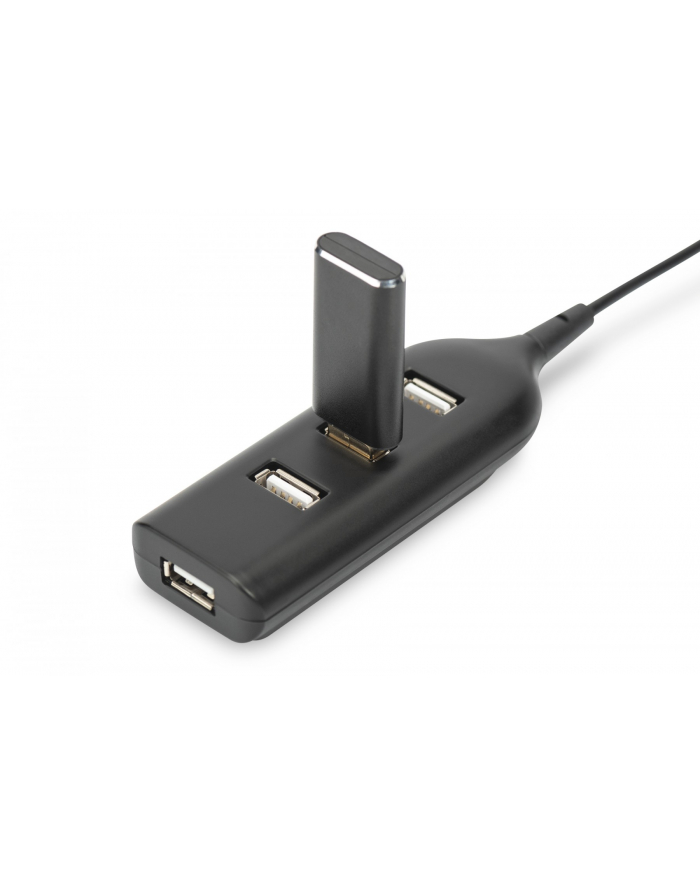 digitus Hub/Koncentrator 4-portowy USB 20 HighSpeed pasywny czarny główny