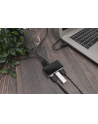 digitus HUB 4-portowy USB 20 HighSpeed aktywny, czarno-srebrny - nr 2