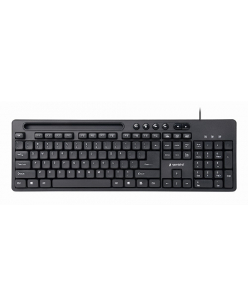 KEYBOARD MULTIMEDIA USB ENG/BLACK KB-UM-108 GEMBIRD