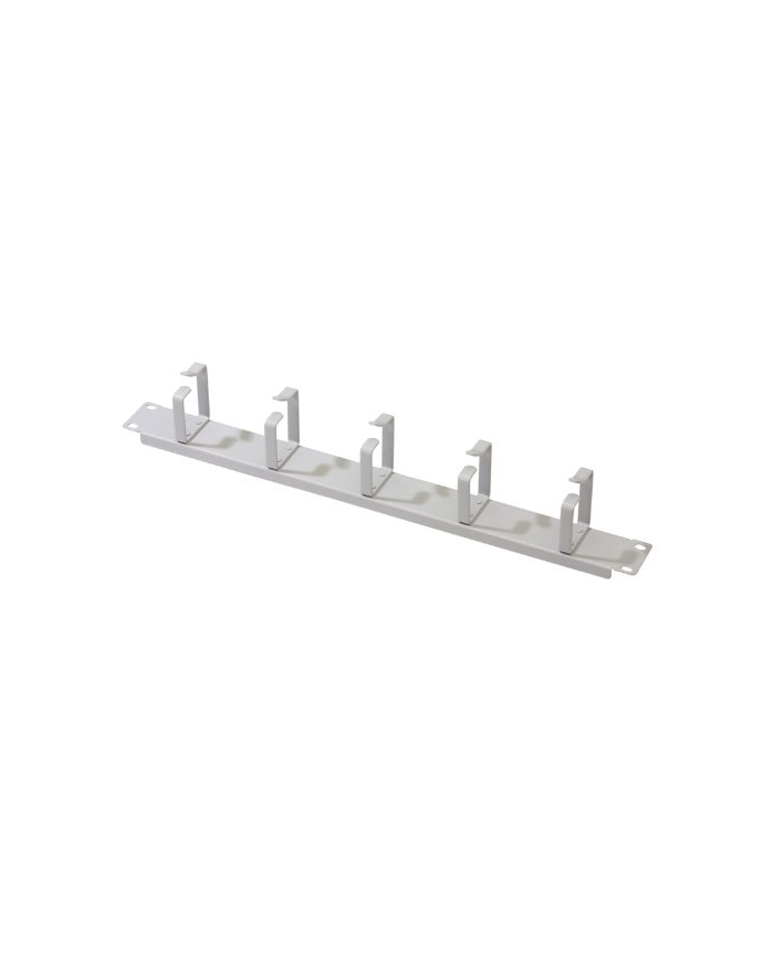 digitus Organizator kablowy 19''; 1U, 5x uchwyty stalowe, 40x60 mm, szary główny