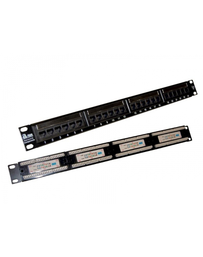 a-lan Patch panel UTP kat5e 24 porty LSA 1U ALANTEC główny
