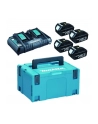 MAKITAZESTAW ZASILAJĄCY 18V (BL1830Bx4+DC18RD) MAKPAC - nr 1