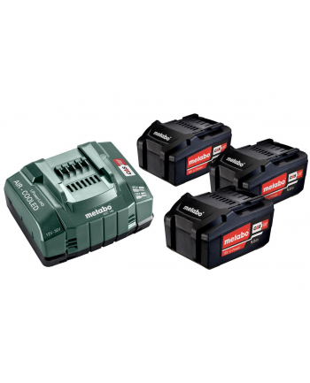 METABO ZESTAW AKUMULATORÓW 3x52Ah + ŁADOWARKA ASC 30-36 V