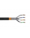 Kabel instalacyjny zewnętrzny suchy DIGITUS kat7, S/FTP, AWG 23/1, PE/LSOH, 100m, czarny - nr 6