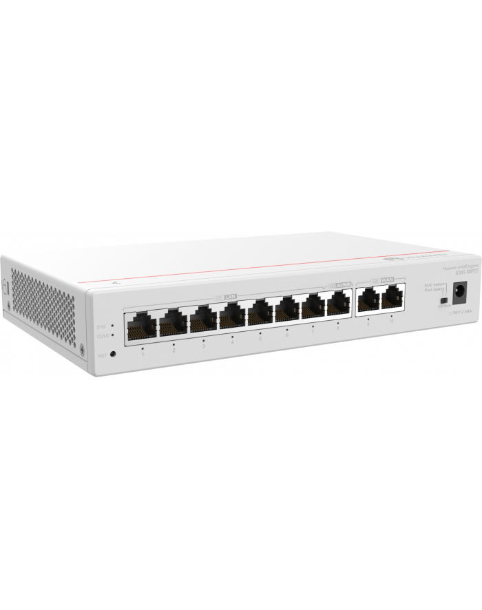 Smartphome Huawei S380-S8P2T | Router | 2x GE WAN, 8x GE LAN, PoE+, 124W główny