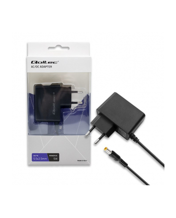 Qoltec Zasilacz wtyczkowy 5W | 5V | 1A | 55*25