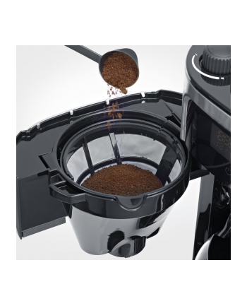 Severin KA 4813, Przelewowy ekspres do kawy, Ziarna kawy, Kawa mielona, Wbudowany młynek, 1000 W, Czarny, Stal nierdzewna