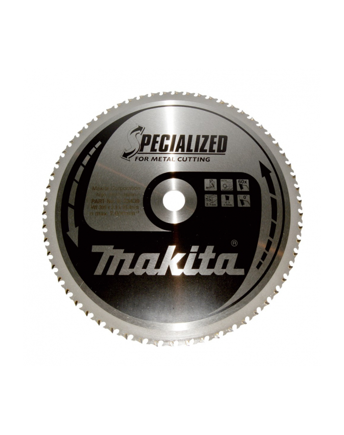 MAKITA PIŁA TARCZOWA  305x25,4x60z SPECJALIZED STAL MIĘKKA główny