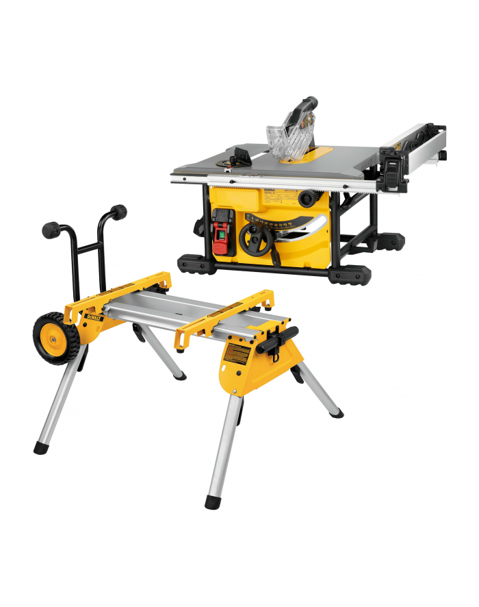 dewalt pilarka stołowa 210mm, 1850w + stojak de7400 główny