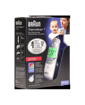 Termometr douszny na podczerwień Braun ThermoScan 7 biały, IRT6520