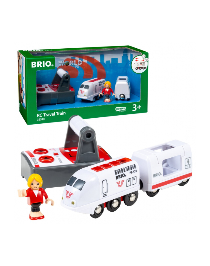 BRIO 33510 Lokomotywa biała zdalnie sterowana p4 główny