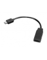 Lenovo 0B47089 adapter kablowy 0,2 m Mini DisplayPort HDMI Czarny - nr 3