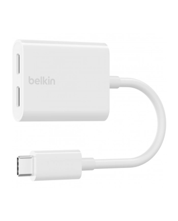 belkin ROCKSTAR USB-C/AUDIO- UND LAD-EADAPTER WEI