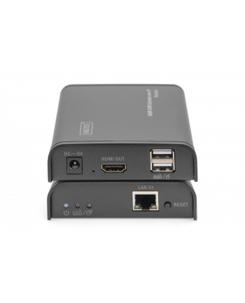 digitus Przedłużacz/Extender KVM HDMI+USB 120m po Cat6 UTP/IP 1080p FHD 60Hz audio (zestaw) nr 1