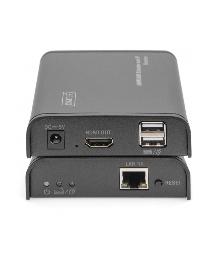 digitus Przedłużacz/Extender KVM HDMI+USB 120m po Cat6 UTP/IP 1080p FHD 60Hz audio (zestaw) główny