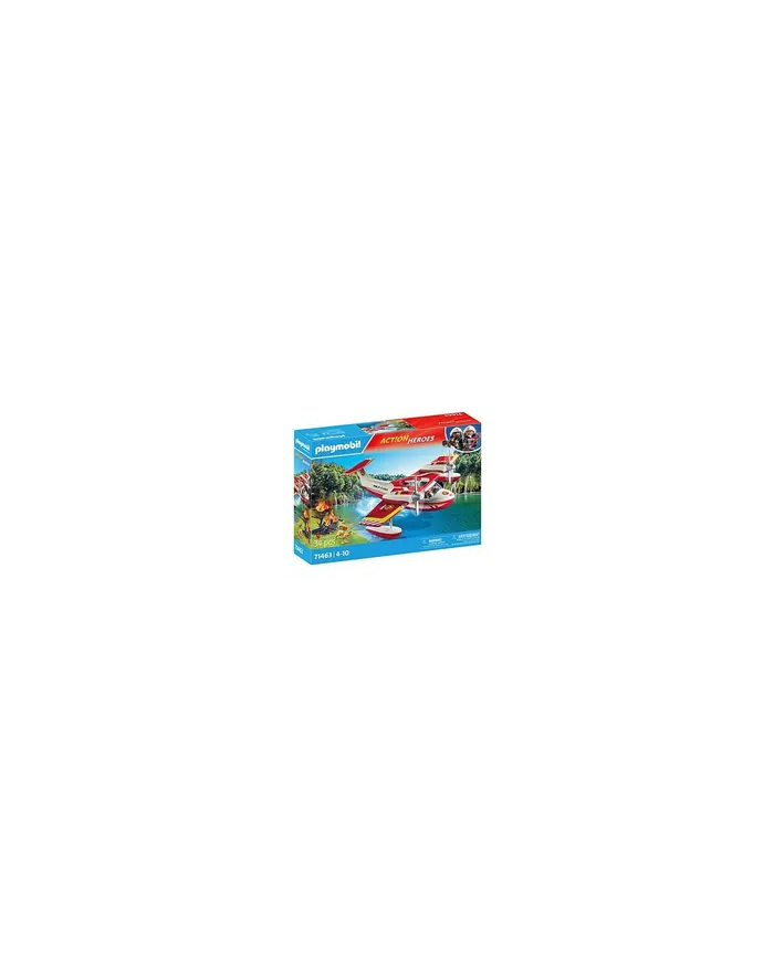 playmobil Zestaw figurek Action Heroes 71463 Samolot straży pożarnej z funkcją gaszenia pożaru główny