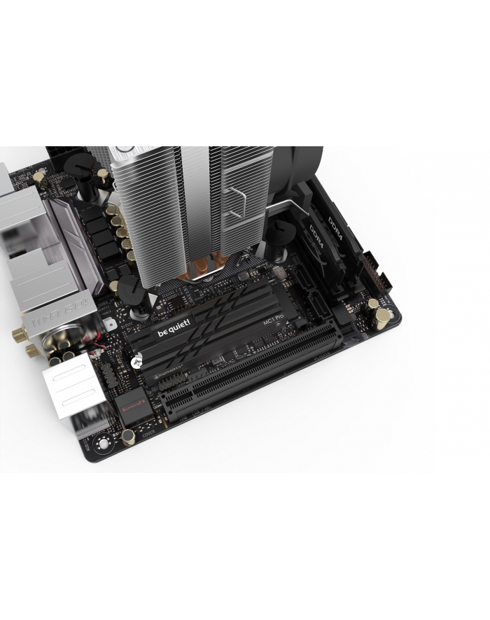 be quiet! Bądź cicho! Chłodzenie dysku SSD MC1 Pro M2 - czarne główny