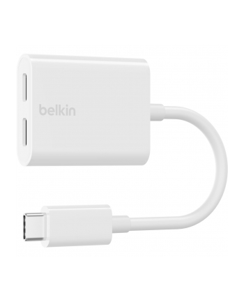 belkin ROCKSTAR USB-C/AUDIO- UND LAD-EADAPTER WEI