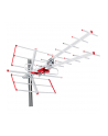 Antena TV DVB-T/T2 HEVC Maclean, pasywna, zewnętrzna combo, filtr Lte, UHF/VHF max 100dBµV, MCTV-855 - nr 1