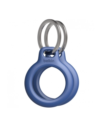 belkin 2-PACK SECURE HOLD-ER W/ KEY RIN/F/ APPLE AIRTAG BLUE