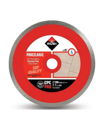 RUBI TARCZA DIAMENTOWA CPC 180 x 25,4mm PRO DO GRESU PORCELANOWEGO