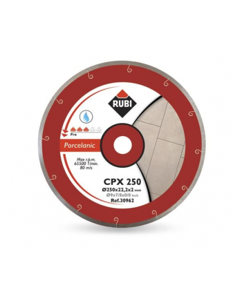 RUBI TARCZA DIAMENTOWA CPX 200 x 25,4mm PRO, DO GRESU PORCELANOWEGO