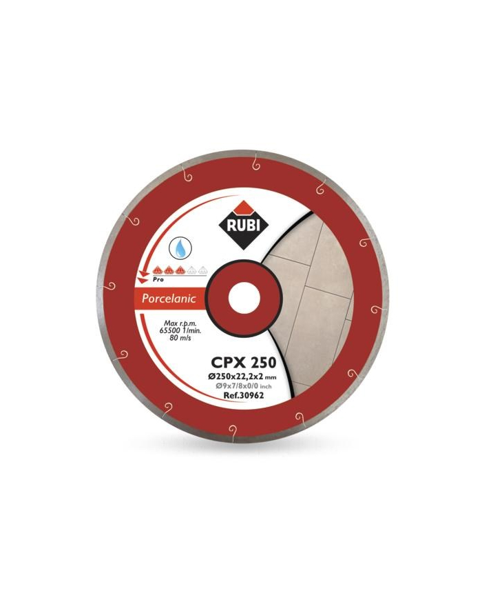 RUBI TARCZA DIAMENTOWA CPX 200 x 25,4mm PRO, DO GRESU PORCELANOWEGO główny