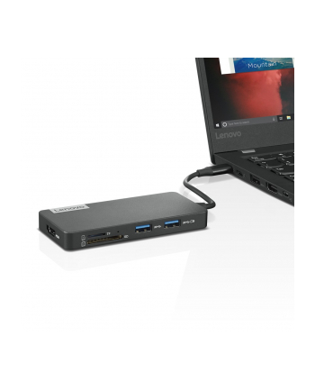 Stacja dokująca Lenovo USB-C 7 w 1 (czarna)