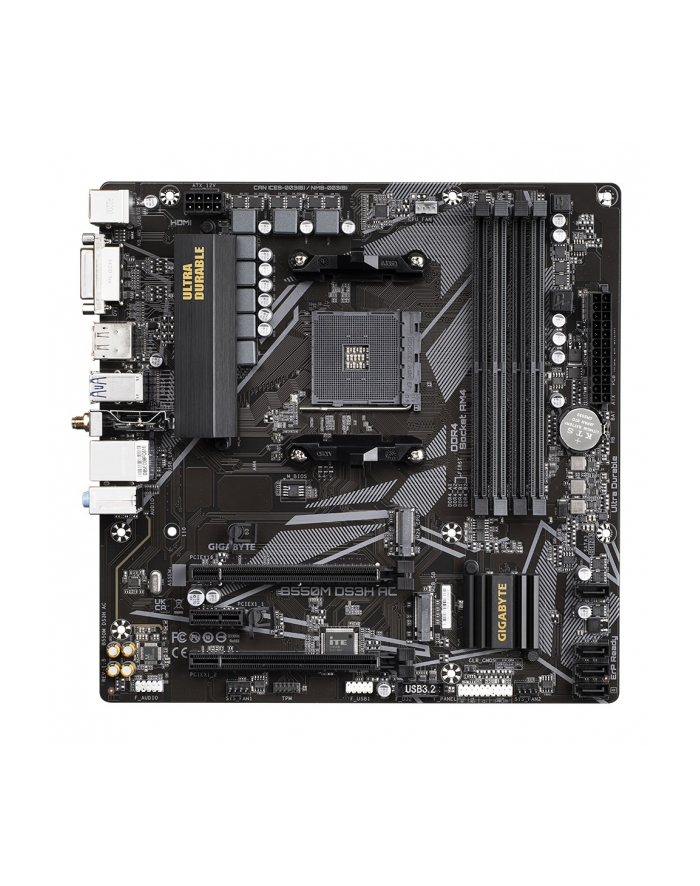 MB AMD B550 SAM4 MATX/B550M DS3H AC 15 GIGABYTE główny