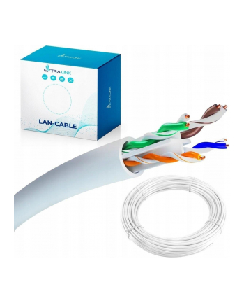 Extralink CAT6 UTP (U/UTP) Wewnętrzny | Kabel sieciowy skrętka | 50M nr 2