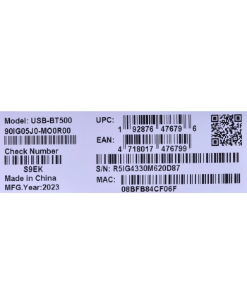 asus USB-BT500/USB WL ADAPTER