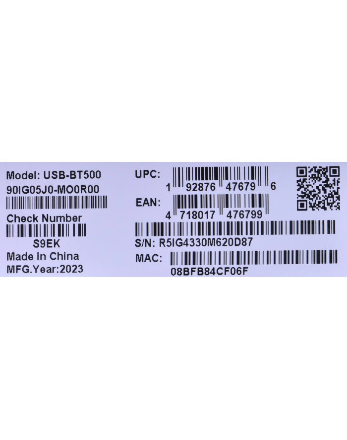 asus USB-BT500/USB WL ADAPTER główny