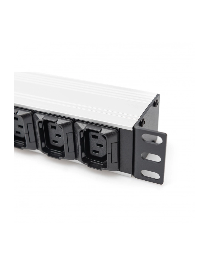 digitus Listwa zasilająca PDU 19''; Rack, 8x gniazdo C13, 2x gniazdo C19, 20m, 1x wtyk C20, 16A, aluminiowa główny