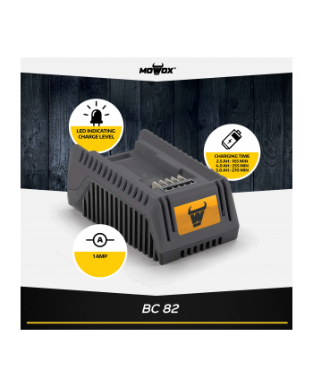 MoWox | Ładowarka 1 A, 60W, pasuje do akumulatora litowo-jonowego Mowox 40V | BC 82
