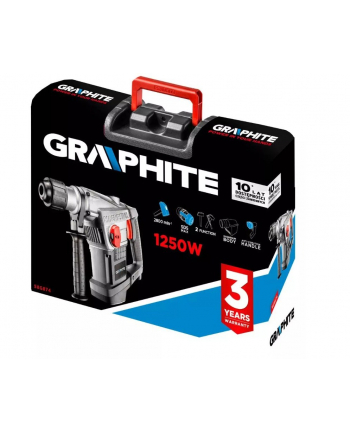Młot udarowy 1250W Graphite SDS MAX z walizką
