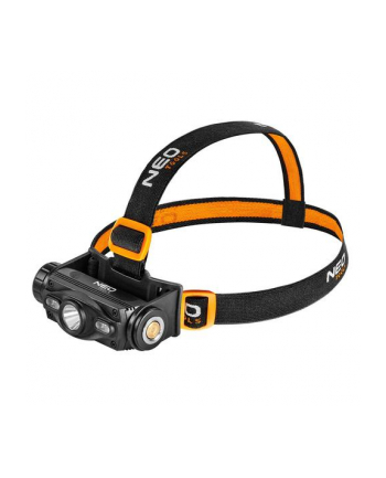 neo tools Latarka czołowa akumulatorowa USB 1000 lm czerwony/niebieski CREE LED + LED nr 2