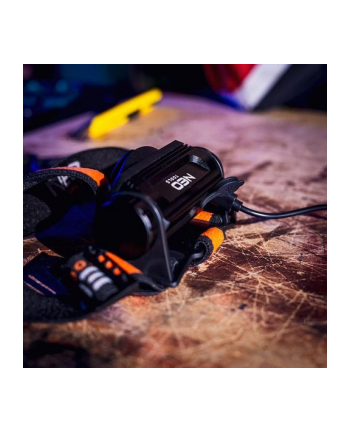 neo tools Latarka czołowa akumulatorowa USB 1000 lm czerwony/niebieski CREE LED + LED nr 1