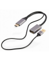 Adapter HDMI męski do DisplayPort żeński + USB-A męski 4K Gembird A-HDMIM-DPF-02 - nr 2