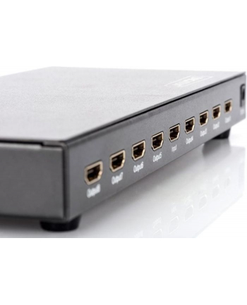 digitus Splitter HDMI 8-portowy FHD1080p 60Hz 3D HDCP 12, audio