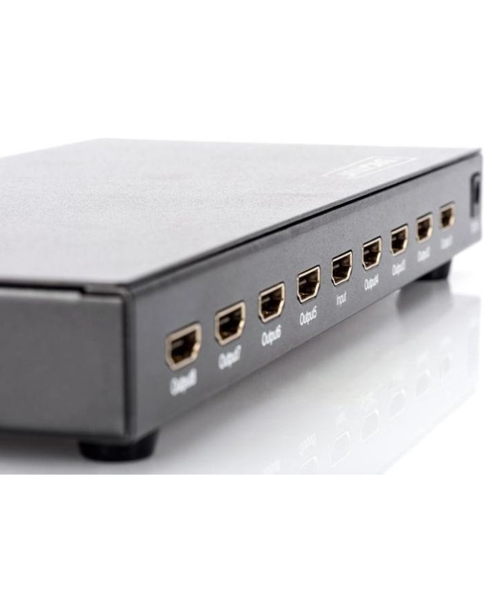 digitus Splitter HDMI 8-portowy FHD1080p 60Hz 3D HDCP 12, audio główny