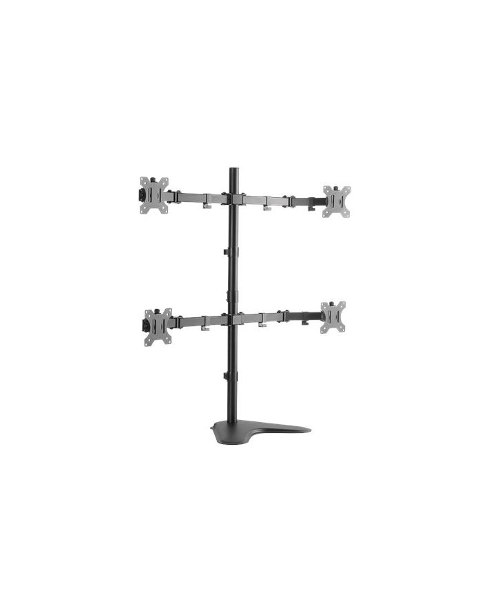 Logilink BP0046 Stojak na biurko z czterema monitorami 13'';-32''; | Logilink | Uchwyt biurkowy | BP0046 | 13-32 ''; | Maksymalny ciężar (udźwig) Nośność każdego ramienia: Max 8 kg kg | Czarny główny