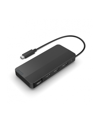 Lenovo | Podróżna stacja dokująca USB-C z dwoma wyświetlaczami i adapterem | 40B90100(wersja europejska)