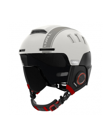 livall Kask narciarski Bluetooth 54-58cm Intercom/SOS biały